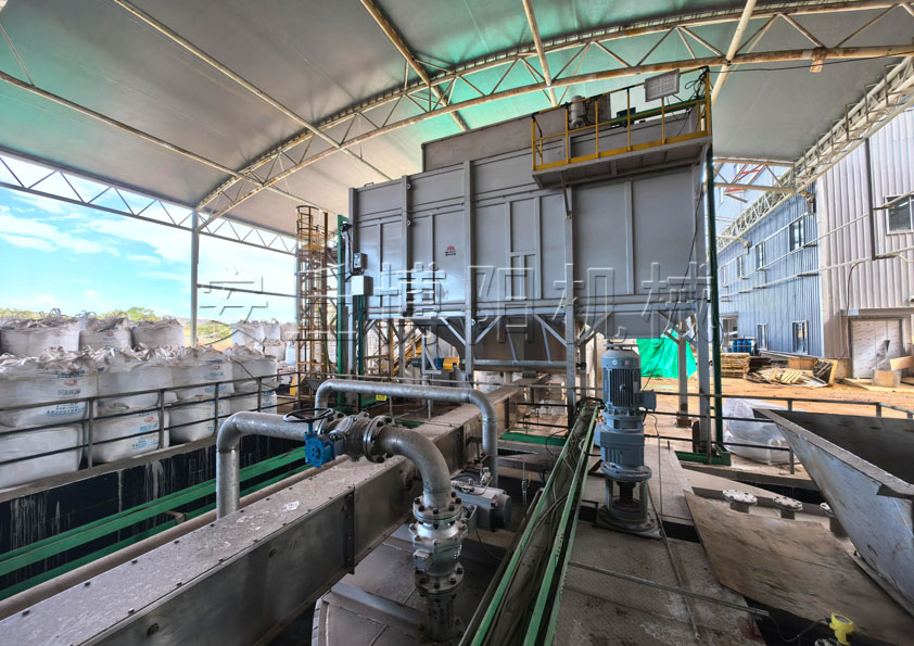 粉體側切式噸袋破袋機 粉料側切式噸袋拆包機現場